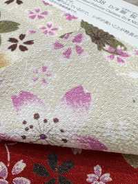 KKP2338-D-NSAKURA Nigoshi Chirimen® Nigiwaizakura[نسيج / قماش] Uni Textile (Komon Kobo) صور إضافية