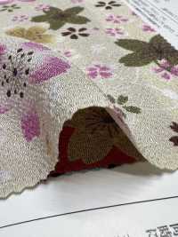 KKP2338-D-NSAKURA Nigoshi Chirimen® Nigiwaizakura[نسيج / قماش] Uni Textile (Komon Kobo) صور إضافية