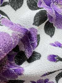 KKP2338-D-YAEZAKURA Nigoshi Chirimen® Yaezakura[نسيج / قماش] Uni Textile (Komon Kobo) صور إضافية