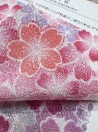 KKP2338-D-MAIZAKURA Ninokoshi Chirimen® Mai Sakura[Textile / Fabric] Uni Textile (Komon Kobo) صور إضافية