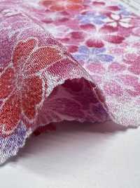 KKP2338-D-MAIZAKURA Ninokoshi Chirimen® Mai Sakura[Textile / Fabric] Uni Textile (Komon Kobo) صور إضافية