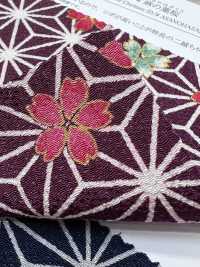 KKP2338-D-ASANOHA Niko Chirimen® نقش الكنز[نسيج / قماش] Uni Textile (Komon Kobo) صور إضافية