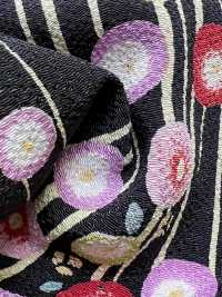 KKP2338-D-YTSUBAKI Ninokoshi Chirimen® Yumetsubaki[نسيج / قماش] Uni Textile (Komon Kobo) صور إضافية