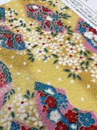 KKP2338-DK-89A Ninokoshi Chirimen®[نسيج / قماش] Uni Textile (Komon Kobo) صور إضافية
