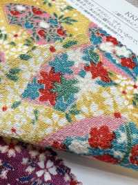KKP2338-DK-89A Ninokoshi Chirimen®[نسيج / قماش] Uni Textile (Komon Kobo) صور إضافية