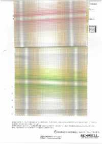 35527 لاون من قطن/كتان/راميه عضوي مصبوغ بالخيوط بتدرج باهت[Textile / Fabric] SUNWELL صور إضافية