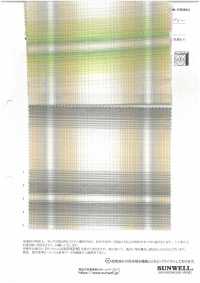 35527 لاون من قطن/كتان/راميه عضوي مصبوغ بالخيوط بتدرج باهت[Textile / Fabric] SUNWELL صور إضافية