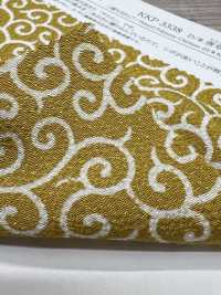 KKP3338-D-KARAKUSA Ninokoshi Chirimen® بنقشة الأرابيسك[نسيج / قماش] Uni Textile (Komon Kobo) صور إضافية