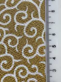 KKP3338-D-KARAKUSA Ninokoshi Chirimen® بنقشة الأرابيسك[نسيج / قماش] Uni Textile (Komon Kobo) صور إضافية