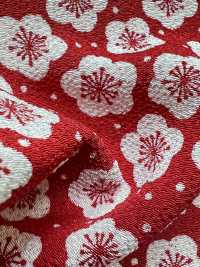 KKP3338-D-UMEARARE Ninokoshi Chirimen® برقوقي أراري[نسيج / قماش] Uni Textile (Komon Kobo) صور إضافية