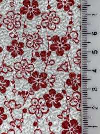 KKP3338-D-NAGAREUME Ninokoshi Chirimen® برقوق منساب[Textile / Fabric] Uni Textile (Komon Kobo) صور إضافية