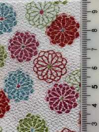 KKP2338-D-HAIKARA تشيريمين® مزدوج النسج Haikara Kogiku[نسيج / قماش] Uni Textile (Komon Kobo) صور إضافية