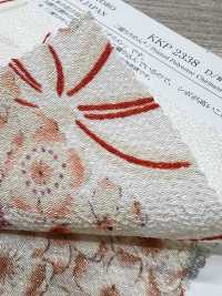 KKP2338-D-SKRMSB Nikooshi Chirimen® ساكورا موسوبي[نسيج / قماش] Uni Textile (Komon Kobo) صور إضافية