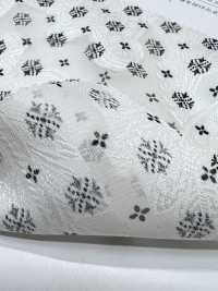 KKP4193-D301-123 شيفون جاكار مقصوص بطباعة لون واحد[نسيج / قماش] Uni Textile (Komon Kobo) صور إضافية