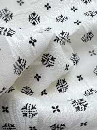 KKP4193-D301-123 شيفون جاكار مقصوص بطباعة لون واحد[نسيج / قماش] Uni Textile (Komon Kobo) صور إضافية