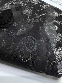 KKP4193-D301-75 جاكار شيفون مقصوص[Textile / Fabric] Uni Textile (Komon Kobo) صور إضافية