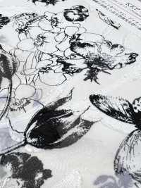 KKP4193-D100-98 شيفون جاكار مقصوص[نسيج / قماش] Uni Textile (Komon Kobo) صور إضافية