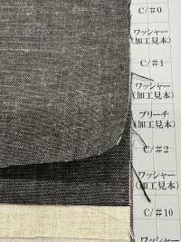 LMM2280 دينم قطن وكتان بحاشية، خفيف الوزن، 5 أونصات[نسيج / قماش] Yoshiwa Textile صور إضافية