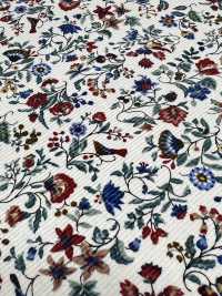 4026-1755-2 21W كوردروي مع زهور وطيور صغيرة[Textile / Fabric] HOKKOH صور إضافية