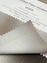 4SG038 قطن/ألياف مجددة بنقشة مربعات أومبريه[نسيج / قماش] Chambray صور إضافية
