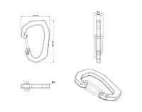 HH140 Artica كارابينر برأس مائل[أبازيم وحلقات] Trimmers صور إضافية
