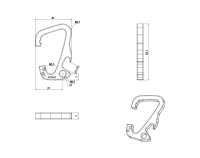 HH140 Artica كارابينر برأس مائل[أبازيم وحلقات] Trimmers صور إضافية