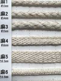CL4 حبل من مواد طبيعية PART2 قطن-كتان 4 حبل سحب 6.0mm[الأشرطة، والأشرطة القماشية، والحبال] كوردون صور إضافية