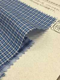 14425 شاش مزدوج من القطن/TENCEL™ Lyocell 60s بنقشة كاروهات زرقاء[Textile / Fabric] SUNWELL صور إضافية