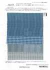 14425 شاش مزدوج من القطن/TENCEL™ Lyocell 60s بنقشة كاروهات زرقاء