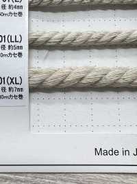 TENT01(XL) حبل من مادة طبيعية PART2 TENT01(XL) حبل دائري 7.0mm[Ribbons, Tapes, And Cords] Cordon صور إضافية