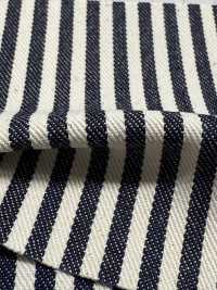 W3333-D قطن دنيم هيكوري بخطوط عريضة 10oz[Textile / Fabric] Yoshiwa Textile صور إضافية