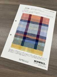 35530 لاون 60s قطن/كتان بنقشة مربعات مادراس[نسيج / قماش] SUNWELL صور إضافية