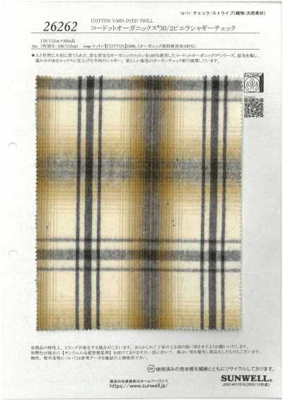 26262 Codot Organics® Viyella كاروهات شاجي 30/2