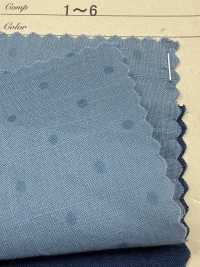 A-1510 طباعة بنمط الزهور والنقاط المصبوغة باللون النيلي[Textile / Fabric] Arinobe Shoten صور إضافية