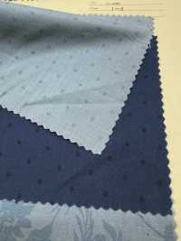 A-1510 طباعة بنمط الزهور والنقاط المصبوغة باللون النيلي[Textile / Fabric] Arinobe Shoten صور إضافية