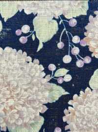 850557 شبيه بالكتان مخضّب Salon De Fleur كرة ثلج[Textile / Fabric] VANCET صور إضافية