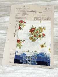 850559 يشبه الكتان، نسيج ذو تموّجات Salon De Fleur Petit Bouquet[نسيج / قماش] VANCET صور إضافية
