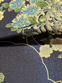 850561 لوزة مصبوغة بالنيلي بنمط ياباني: أقحوان المروحة في بحر من السحب[Textile / Fabric] VANCET صور إضافية
