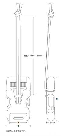 LB-CR YKK LB-CR نوع تحرير جانبي/حبل 25mm[أبازيم وحلقات] YKK صور إضافية
