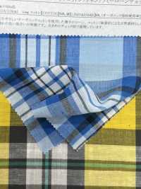 35533 60s قماش لاون من القطن/الكتان/الرامي العضوي بنقشة كاروهات[Textile / Fabric] SUNWELL صور إضافية