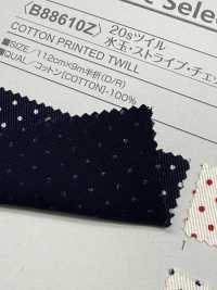 B88610Z تويل 20s بنقشة منقط وخطوط ومربعات، طي نصف[Textile / Fabric] VANCET صور إضافية