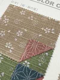 B88235Z شانتونغ بنقشة يابانية (طباعة على الوجهين) نصف مطوي[Textile / Fabric] VANCET صور إضافية