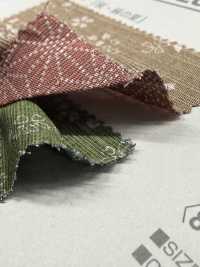 B88235Z شانتونغ بنقشة يابانية (طباعة على الوجهين) نصف مطوي[Textile / Fabric] VANCET صور إضافية