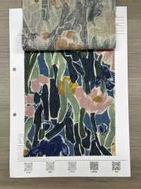 8026-1790-2 شيتنج من القطن والكتان بطابع نباتي[Textile / Fabric] HOKKOH صور إضافية