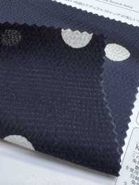 KKP9144-95 ساتان هامر مطاطي بنقاط كبيرة[نسيج / قماش] Uni Textile (Komon Kobo) صور إضافية