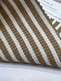 KKP9144-W-SB-31 ساتان مطروق مطاطي بعرض عريض مخطط[نسيج / قماش] Uni Textile (Komon Kobo) صور إضافية