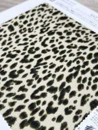 KKP9145-47 ساتان مطرّق مطاطي بنقشة ليوبارد صغيرة[نسيج / قماش] Uni Textile (Komon Kobo) صور إضافية