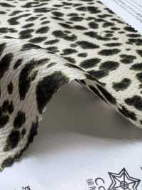 KKP9145-47 ساتان مطرّق مطاطي بنقشة ليوبارد صغيرة[نسيج / قماش] Uni Textile (Komon Kobo) صور إضافية