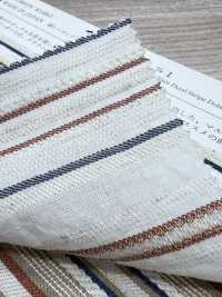 KYC667-55-1 قطن رايون كتان دابي بخطوط أفقية متعددة[Textile / Fabric] Uni Textile (Komon Kobo) صور إضافية