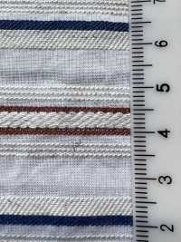 KYC667-55-1 قطن رايون كتان دابي بخطوط أفقية متعددة[Textile / Fabric] Uni Textile (Komon Kobo) صور إضافية